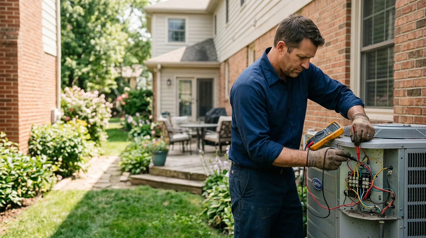 HVAC technician working near Huntingdon, TN